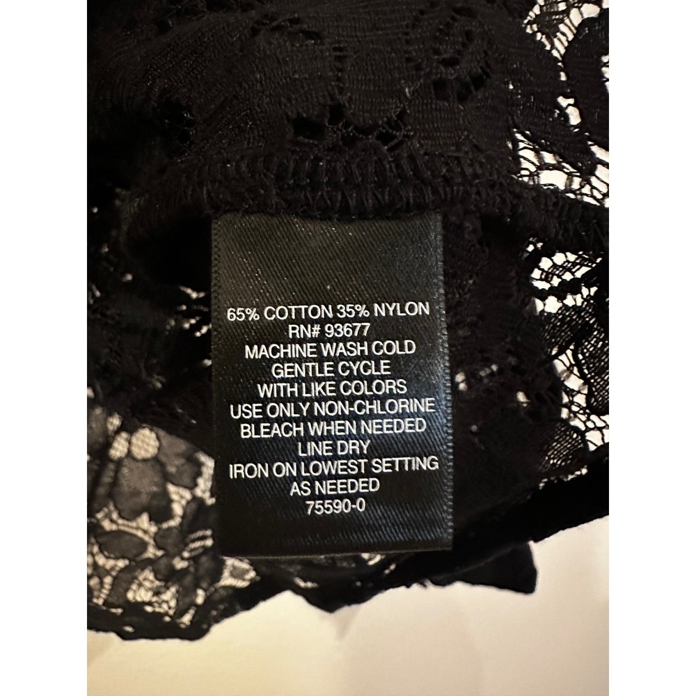 NWT bold elements, black lace Button Down Shirt W… - image 4